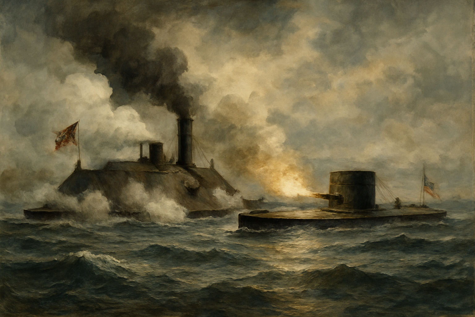 Battle of Hampton Roads: Monitor vs CSS Virginia 1862