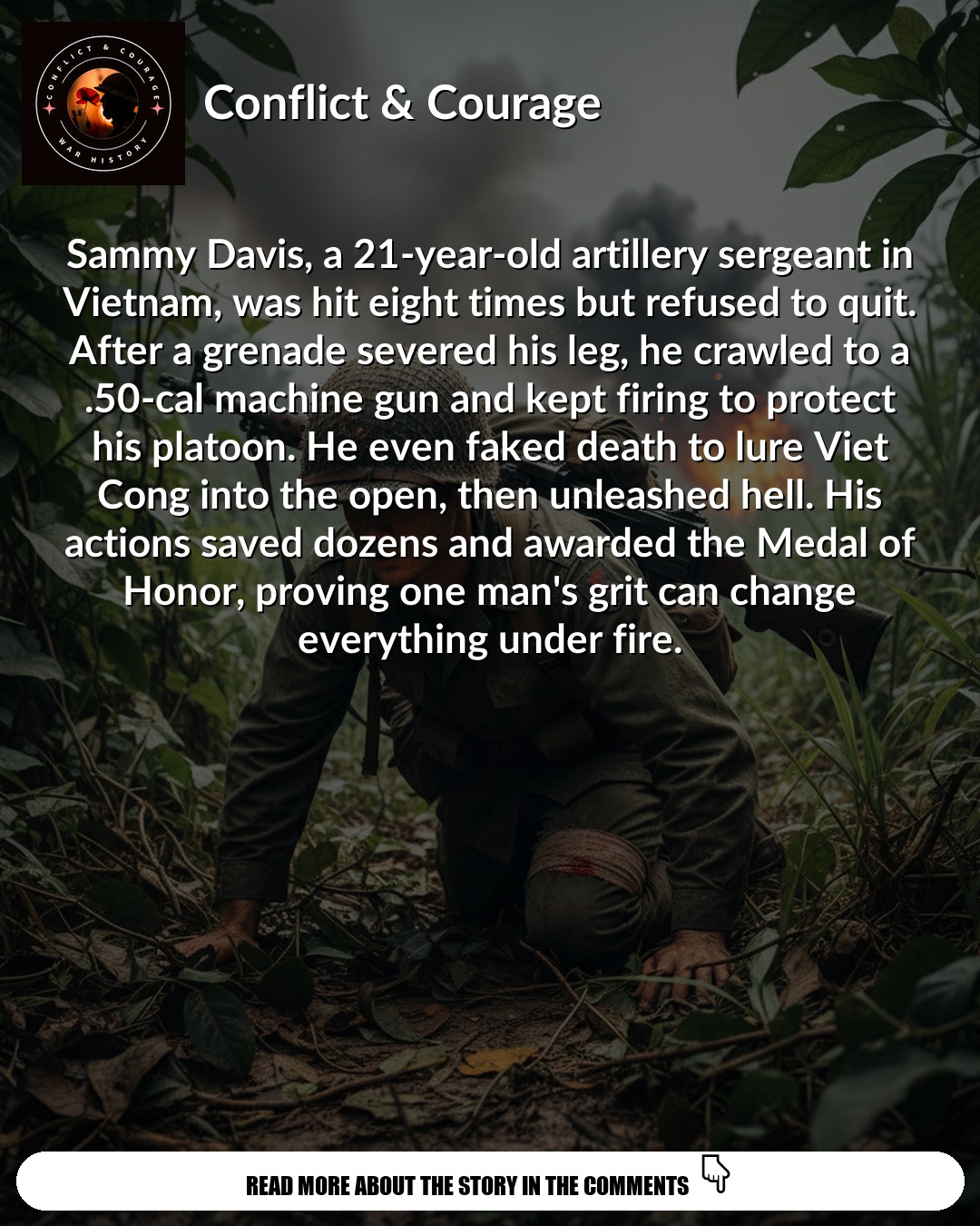 Sammy Davis: Vietnam Hero Who Saved Lives After Losing Leg