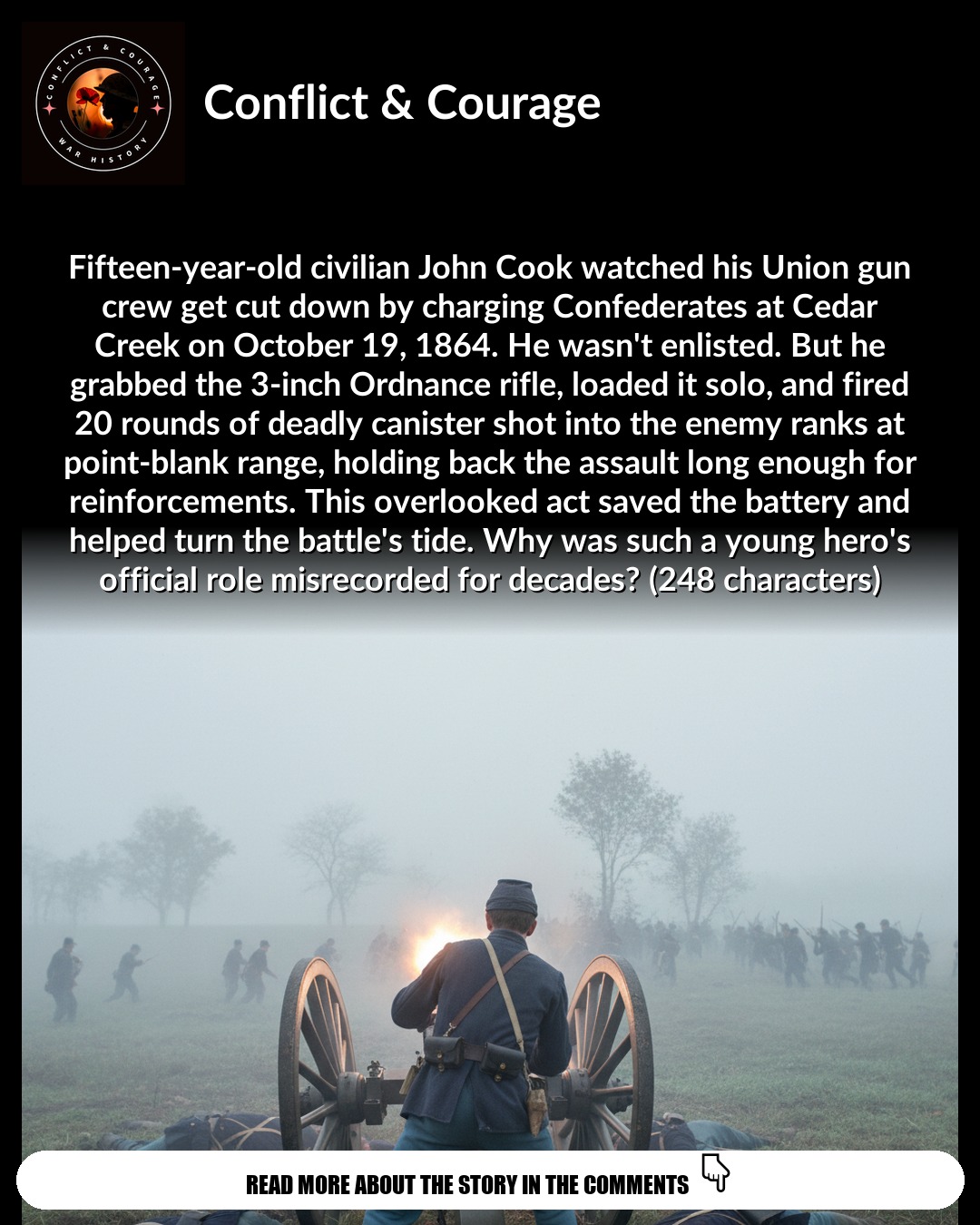 The Boy Who Held Cedar Creek: A 15-Year-Old's Last Stand