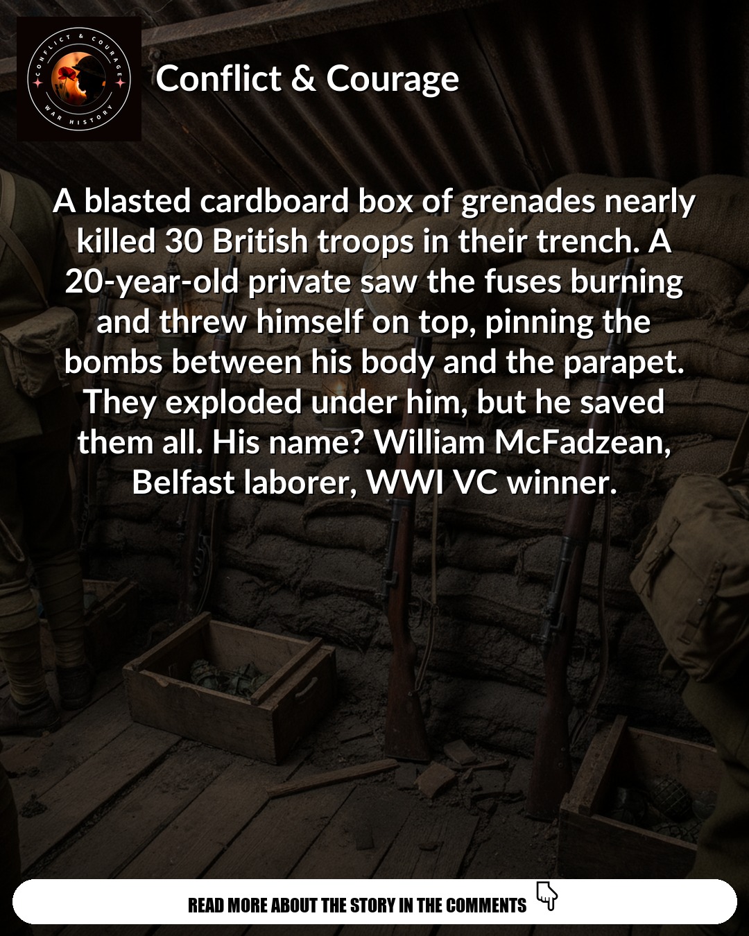 Victoria Cross Hero's Cardboard Box Blunder at Loos 1915