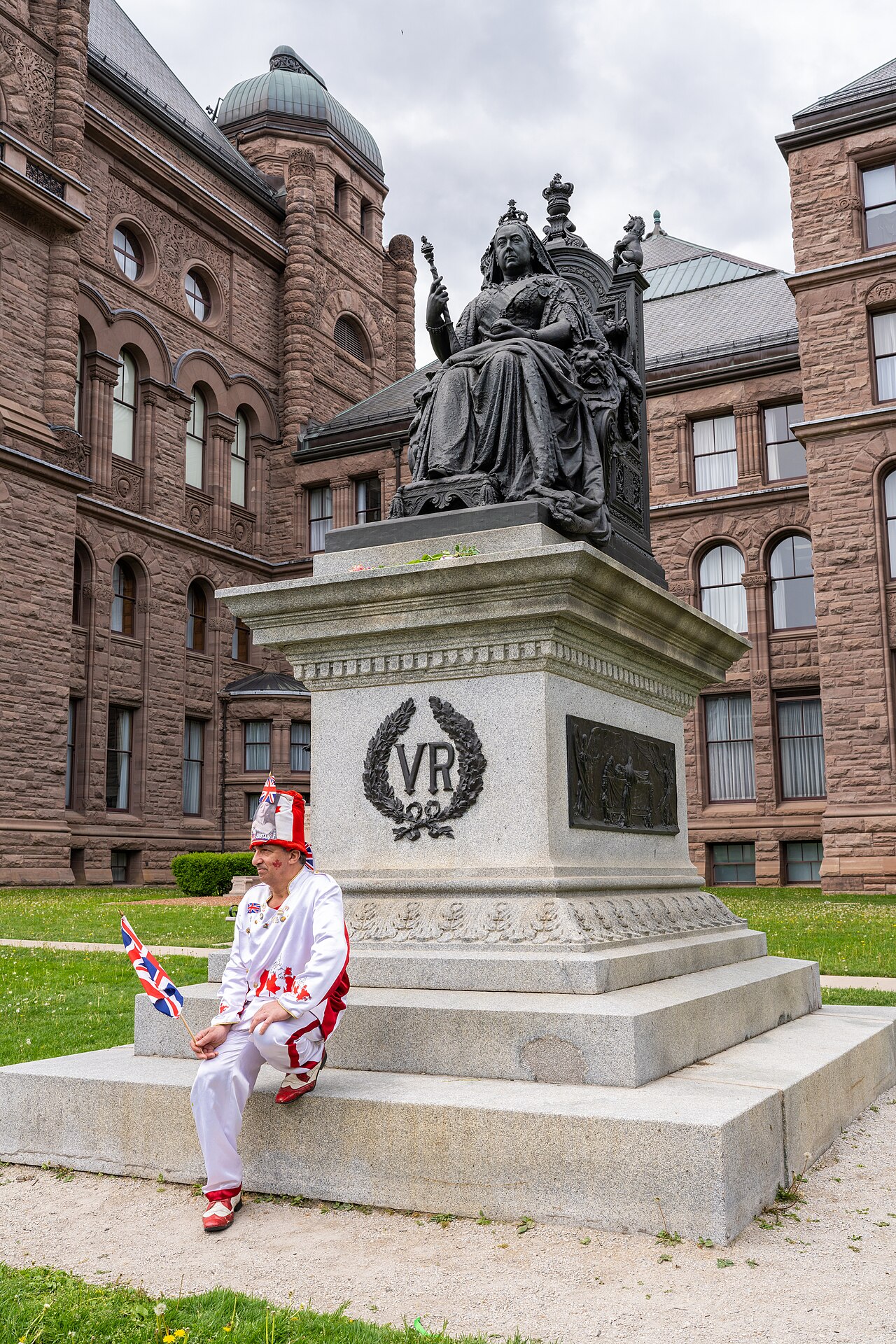 A person named Torus at Queen Victoria statue in Toronto on Victoria Day (May 23, 2022) (3)