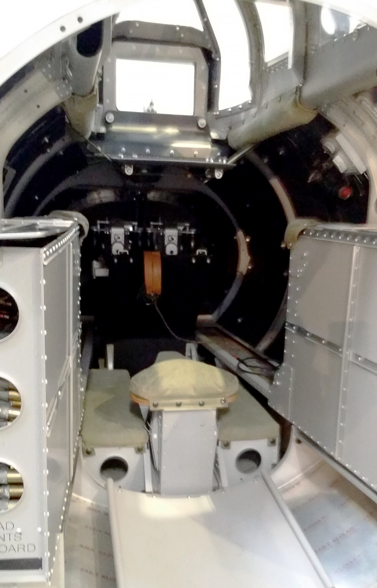 Interior of a B-17 bomber