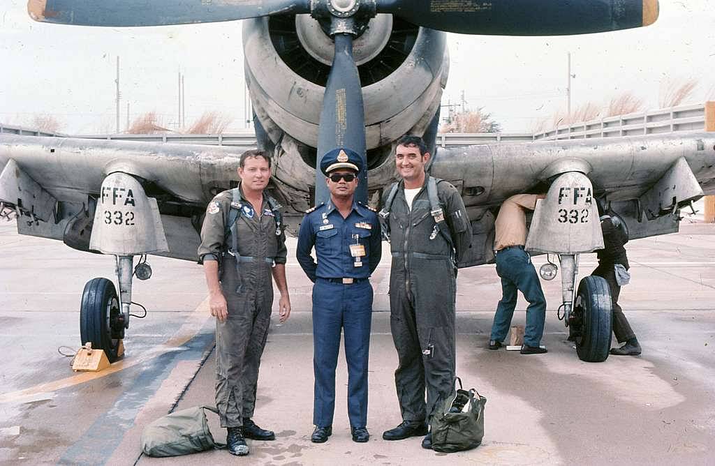 Last-ever Douglas A-1 Skyraider flight of the U.S. Air Force, 5 May 1975 (230120-F-IO108-055)