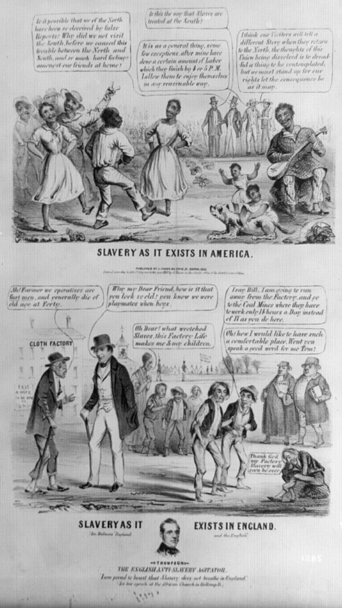 Slavery as it exists in America. Slavery as it exists in England LCCN2008661524