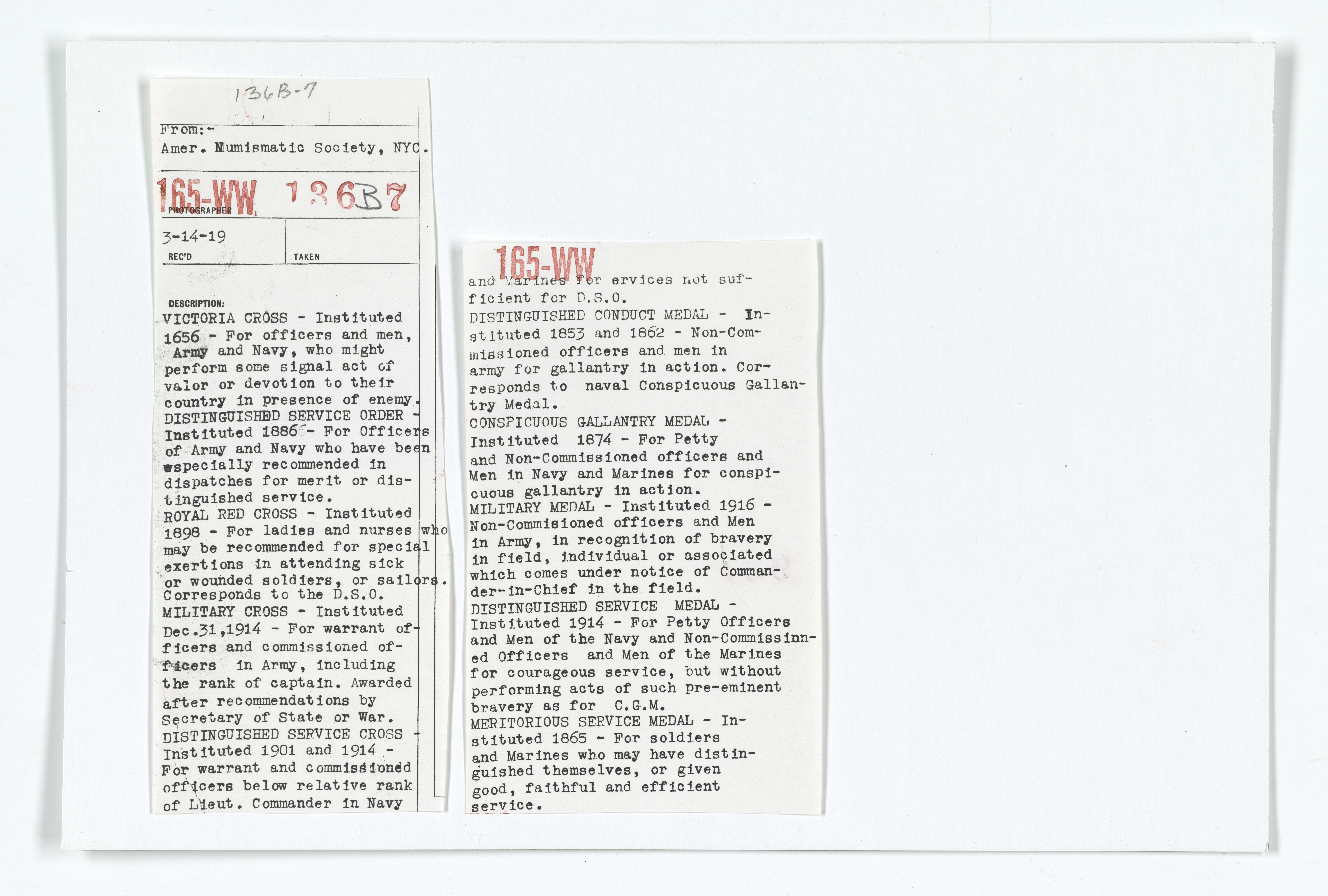 Decorations - Medals - Foreign - Victoria Cross - Instituted 1656 - NARA - 26433004 (page 1).jpg