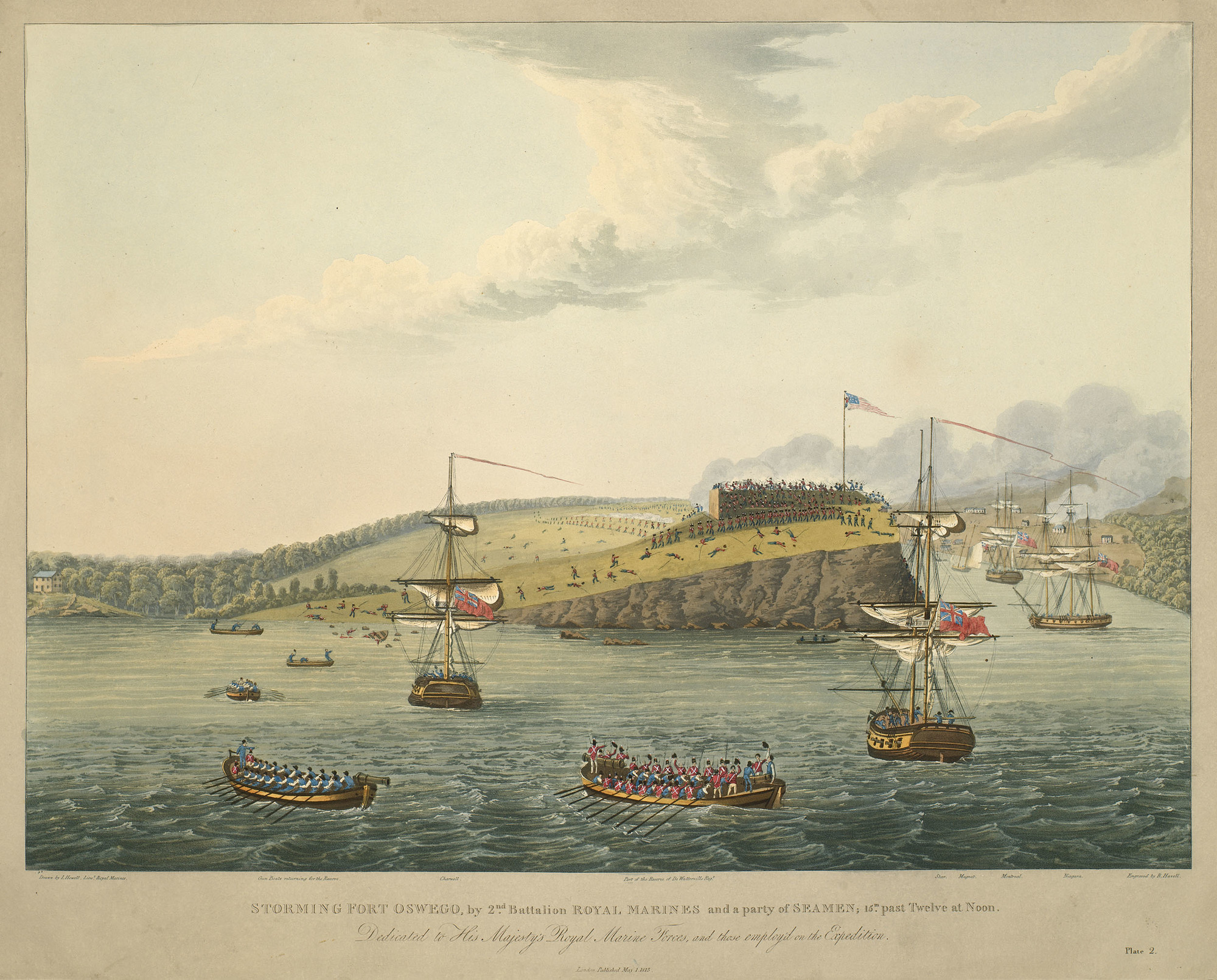 Battle of Fort Oswego, 1814 RCIN 735185.4.b.jpg