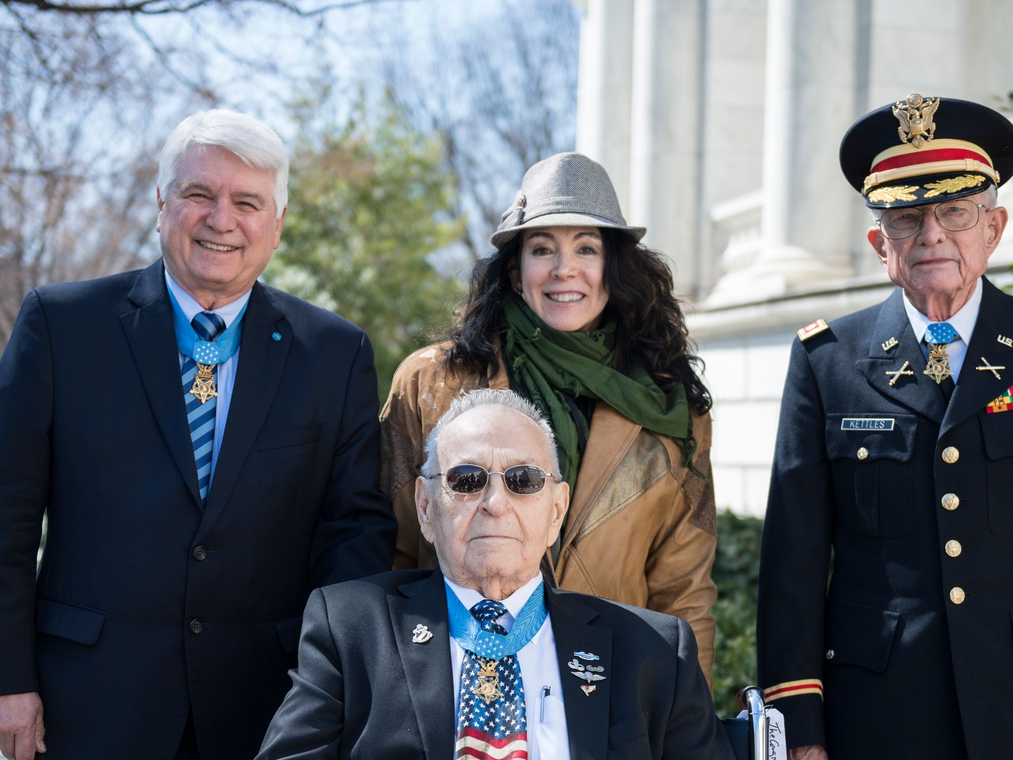 Medal of Honor Recipients Lay a Wreath at the Tomb of the Unknown Soldier