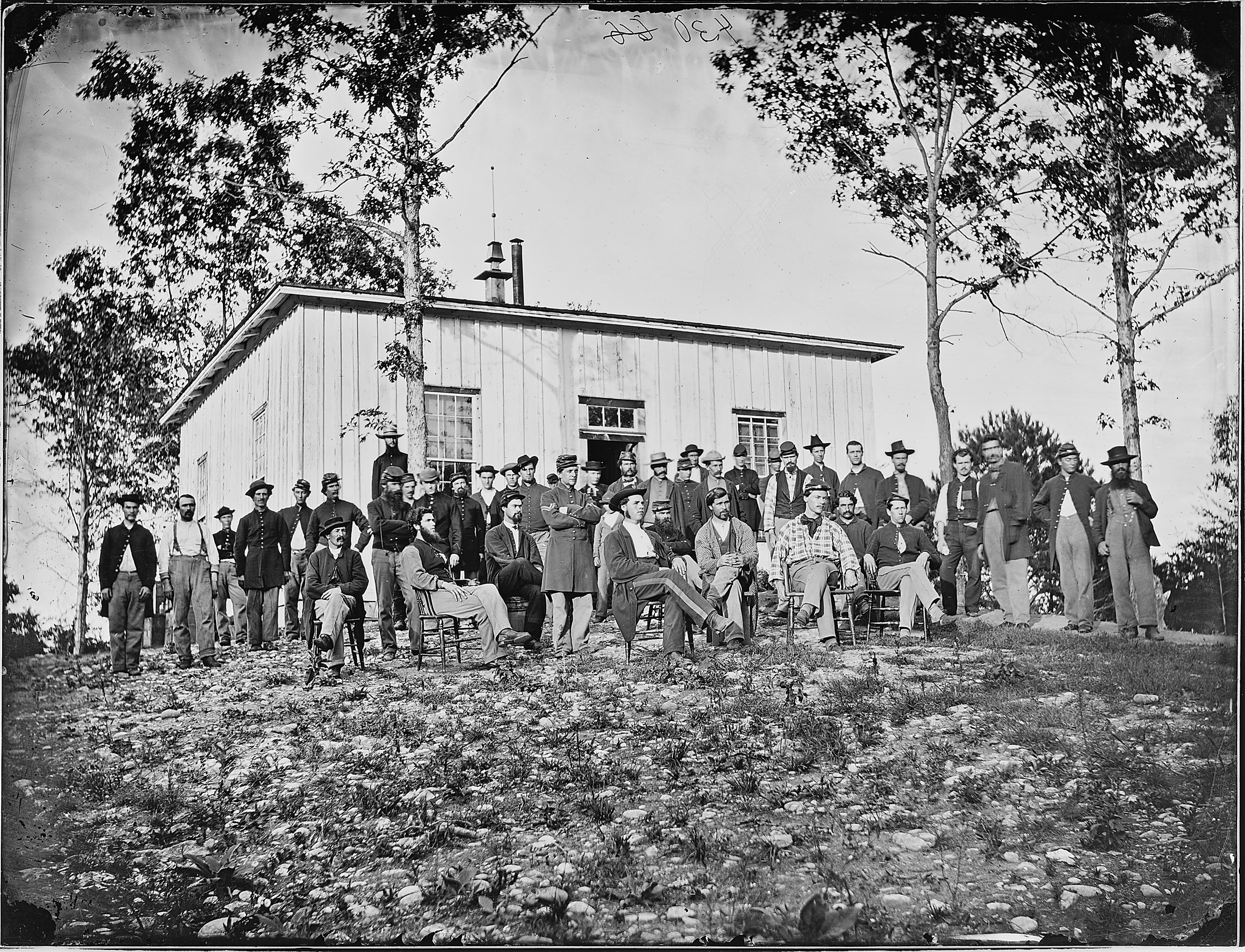 Group of soldiers in camp - NARA - 524849.jpg