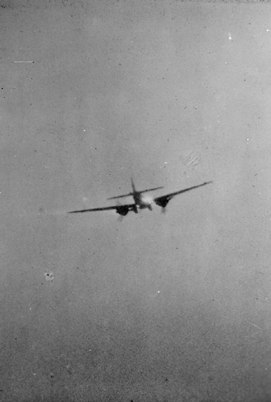 Supermarine Spitfire fighter aircraft in flight, iconic British warplane from World War II air combat operations.