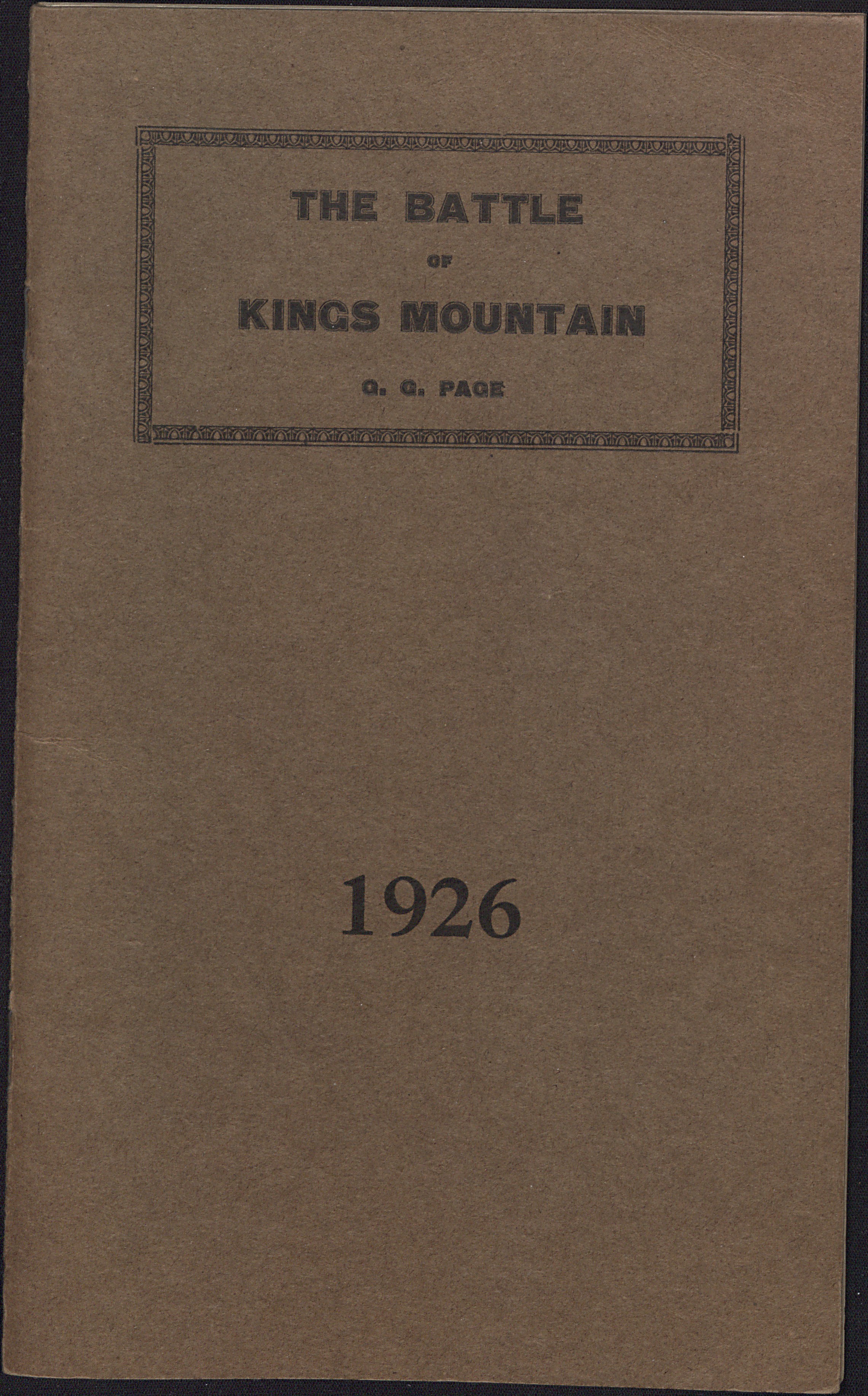 Patrick Ferguson & the Battle of King's Mountain 1780